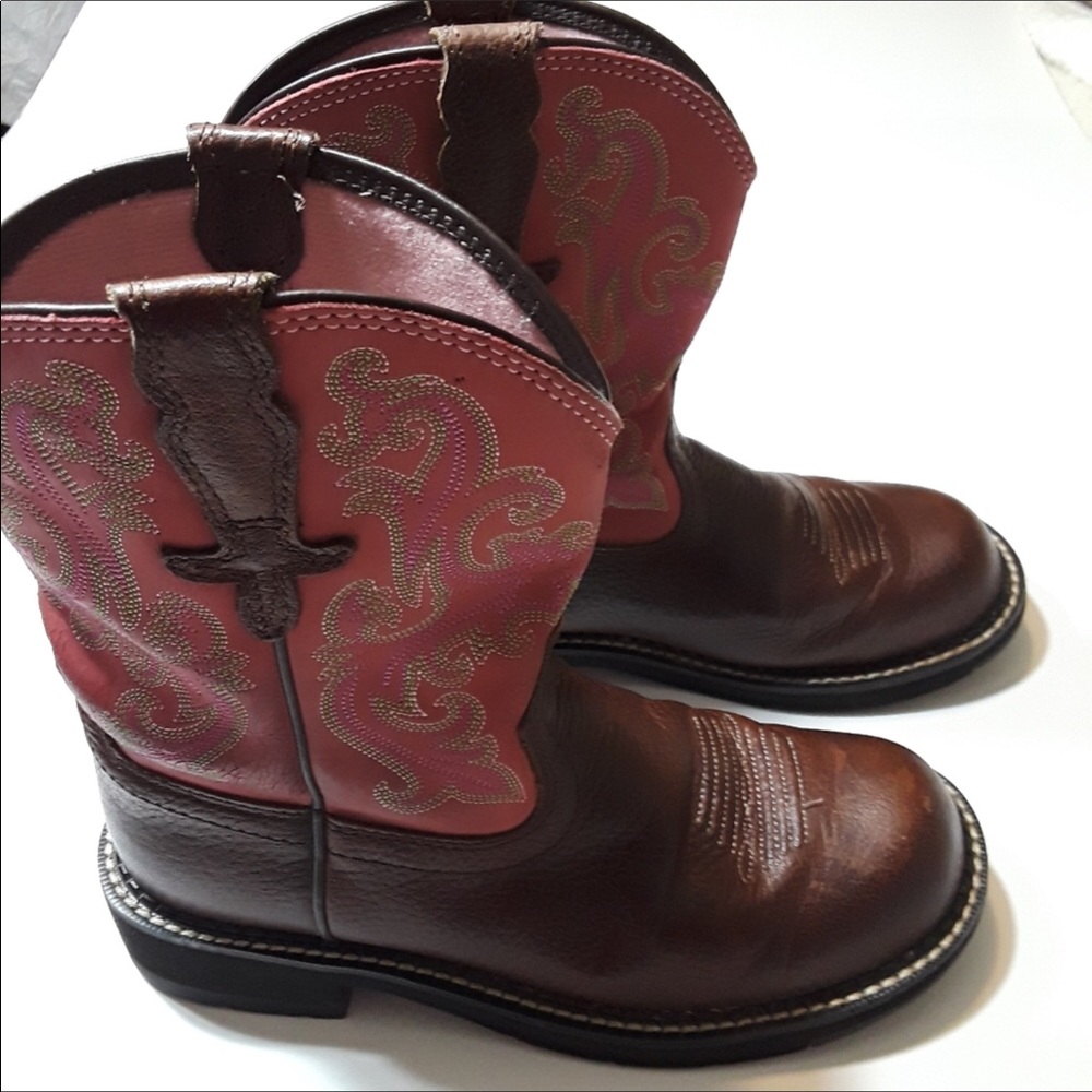 Ariat Sz 7B Pink Leather Boots